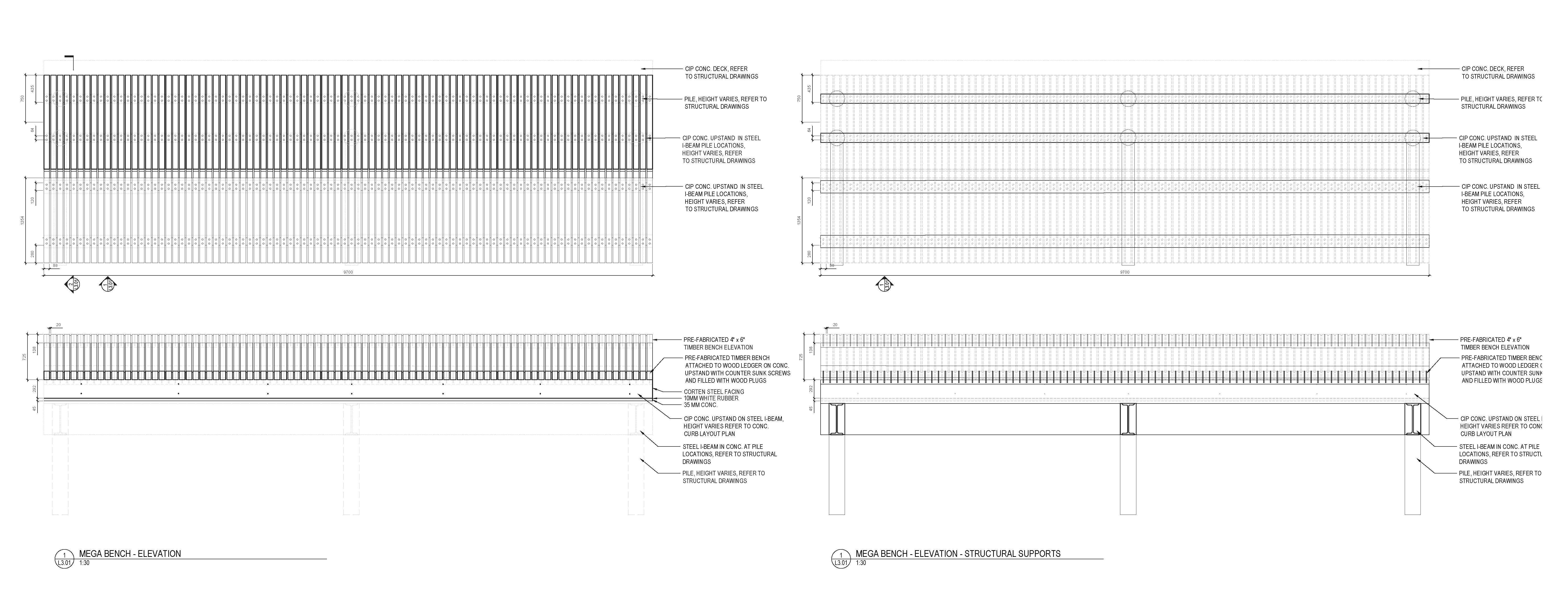 Mega Bench Detail Top